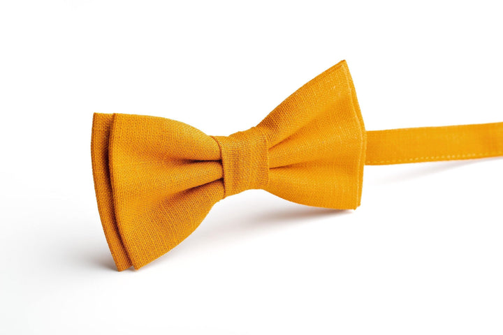 Mustard Bow Tie for Men - Elevate Your Wedding Style with Our Stylish Mustard Bowtie