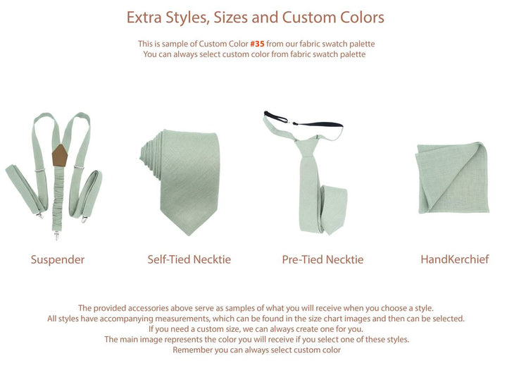 Navy Blue Linen Bow Tie | Eco-friendly Pre-tied for Men & Boys