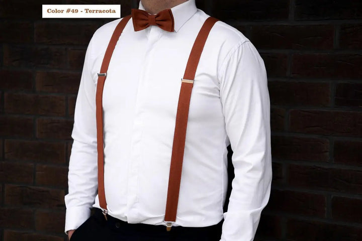 Adjustable Pale Mauve Linen Bow Tie - Elegant Choice for Weddings and Men
