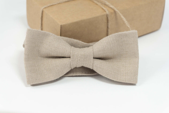 Beige bow tie for kids