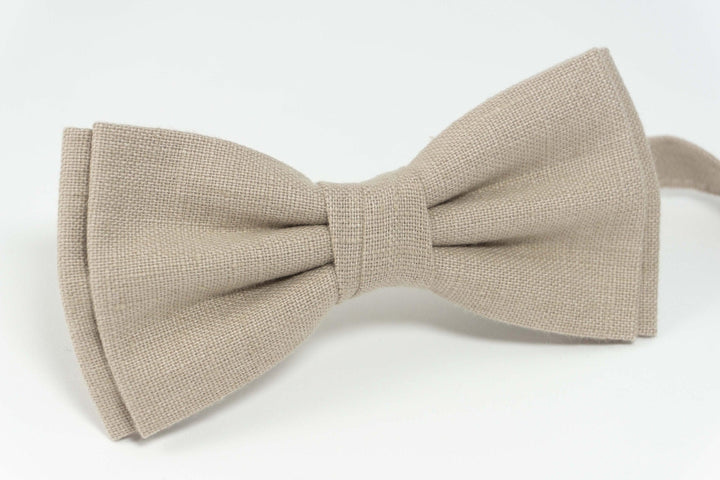 Beige color bow tie