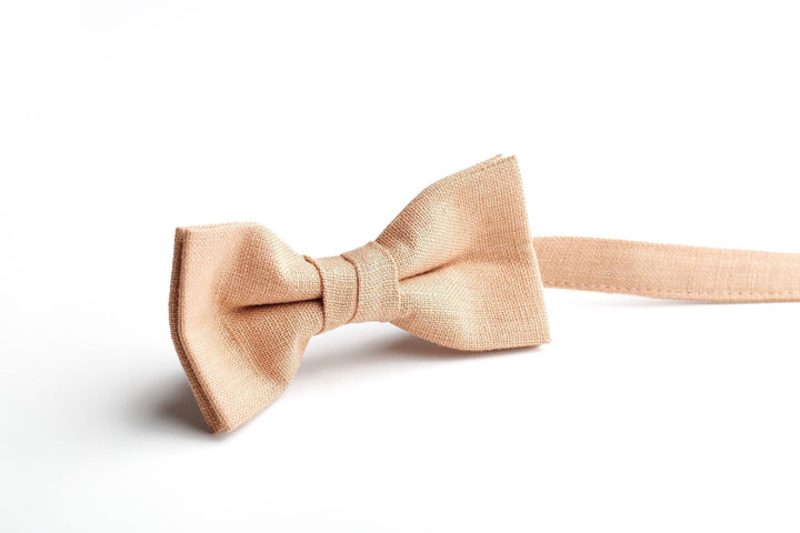 Eco-Friendly Nude Bow Ties for Boys | Sustainable Kids' Accessories