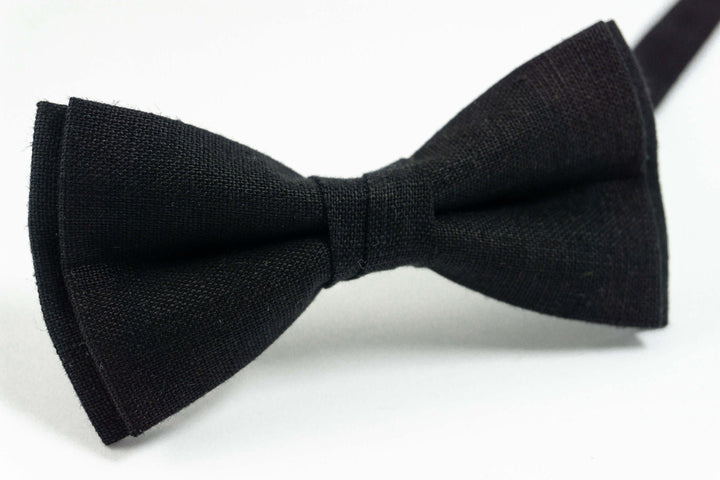 Black Bow tie for boys ring bearer