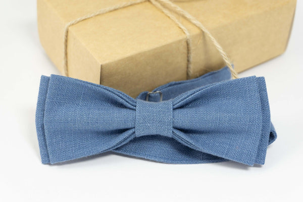Blue color wedding bow tie | Blue ring bearer bow tie