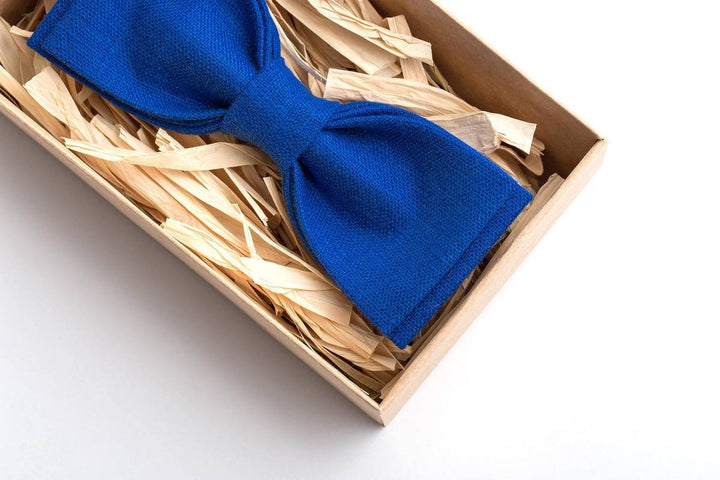 Blue pre tied bow ties for you wedding party