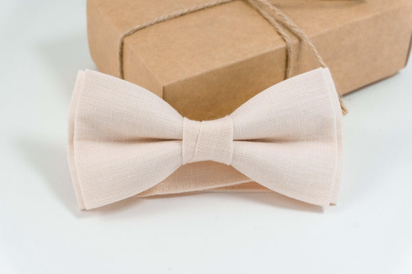 Blush peach bow tie for men | Bow tie for boys ring bearer