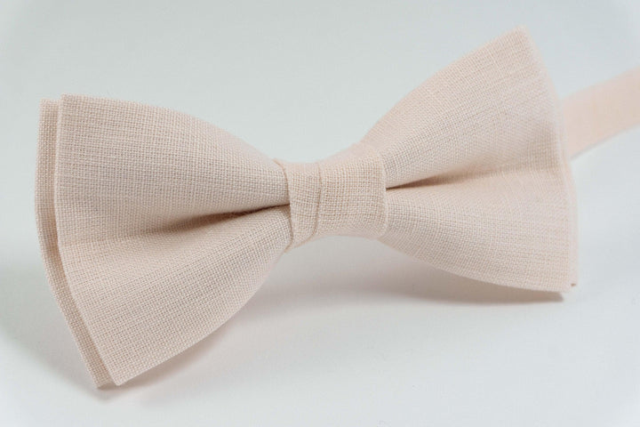 Blush peach bow tie for men | Bow tie for boys ring bearer