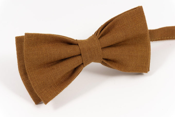 Bow tie for men in SOLID CINNAMON color Solid Cinnamon Kids Pre-Tied Bow Tie