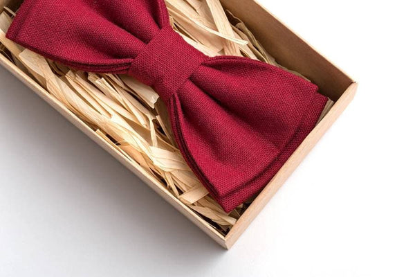 Burgundy Bow Tie - A Timeless and Elegant Accessory for Men