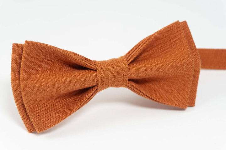 Burnt Orange wedding bow tie | wedding bow ties