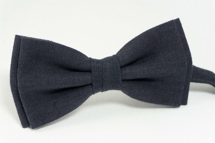 Charcoal butterfly mens bow tie | Charcoal wedding bow ties