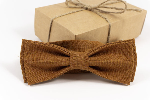 CINNAMON wedding bow ties for groomsmen bow tie for kids and adults