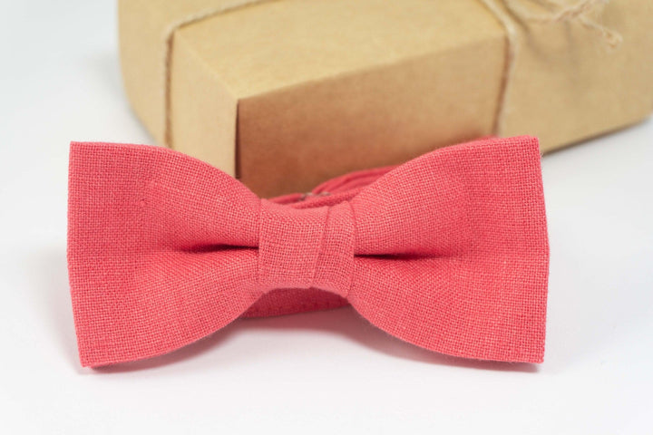 Coral bow tie | coral bow ties for men
