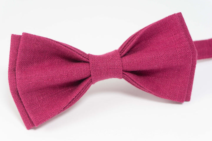Cyclamen color bow tie | wedding bow ties