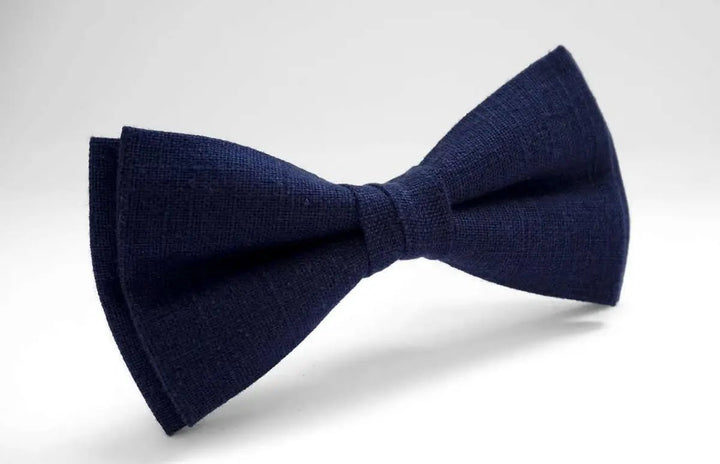 Elegant Dark Blue Bow Tie | Navy Blue Men's Accessory
