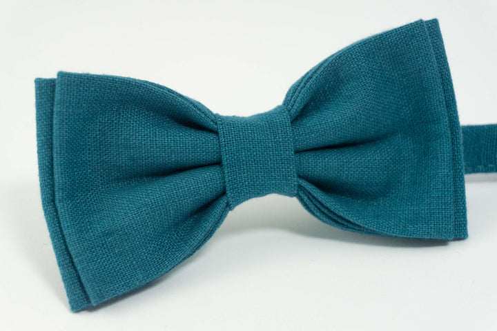 Dark cyan bow tie | wedding ties and pocket squares