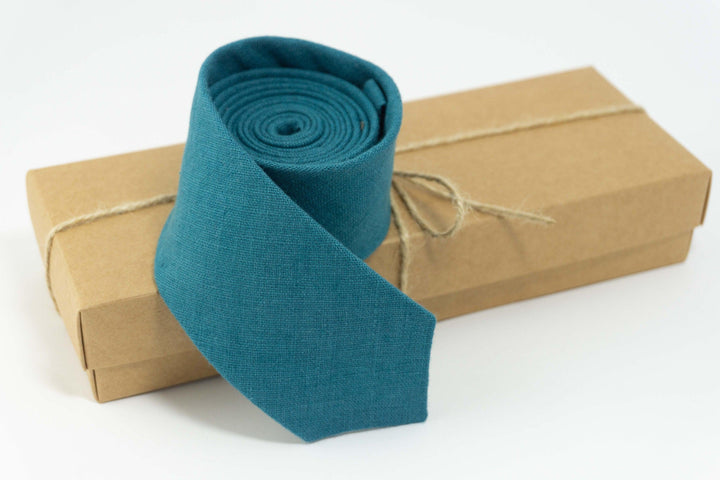 Oasis Necktie - Men's Linen Tie for Weddings and Groomsmen Gifts