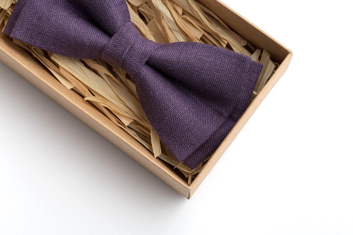 Elegance in Dark Purple: Discover Our Stylish Bow Ties and Ties Collection