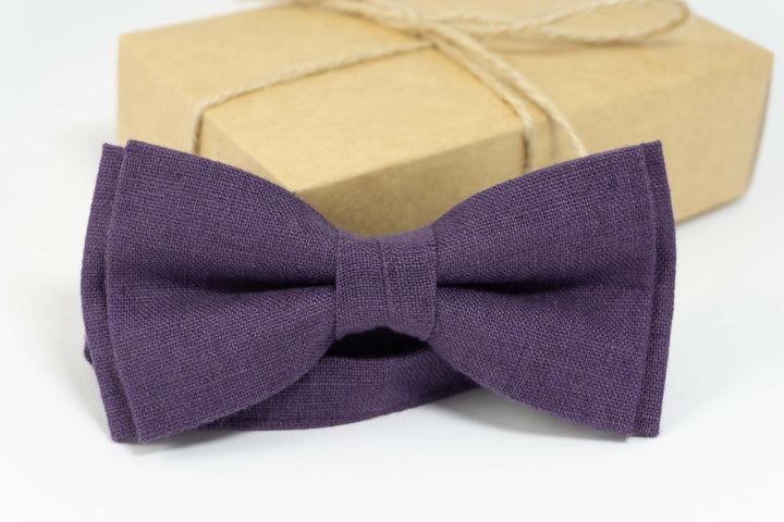 Dark Purple bow tie | Purple color bow tie