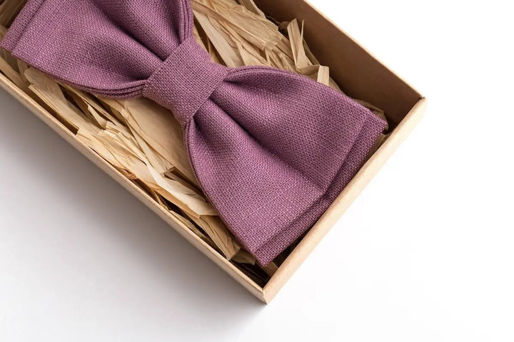Classic Dark Purple Bow Tie - Ideal for Weddings and Formal Events