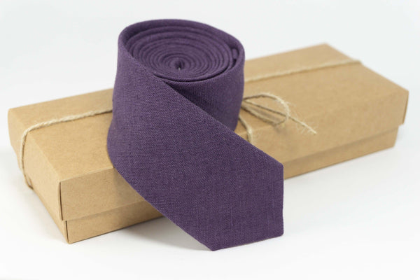 Dark Purple Necktie | A Luxurious Touch to Men's Attire