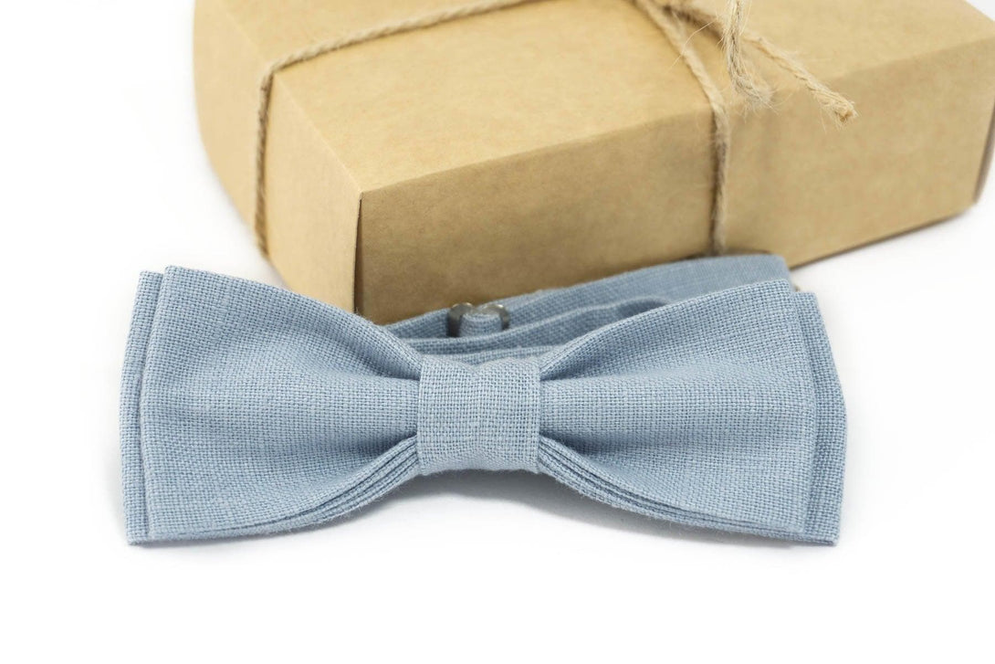 Dusty Blue Bow Tie for Groomsmen
