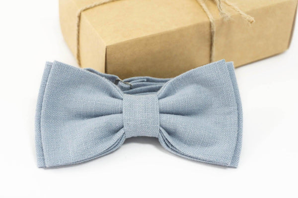 Dusty blue bow tie | Dusty Blue Solid Bow Ties