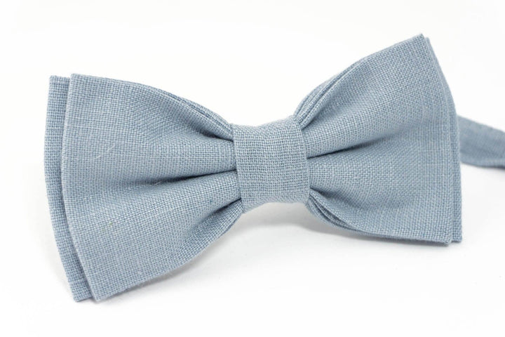 Dusty blue bow tie | Dusty Blue Solid Bow Ties