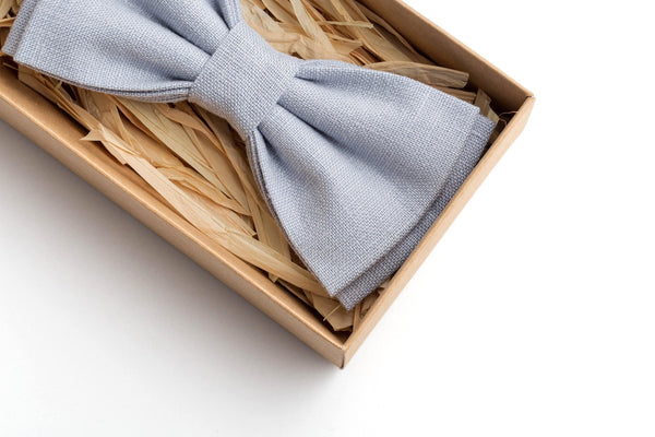 Timeless Dusty Blue Bow Ties for Men & Boys - Perfect Wedding and Formal Accessories
