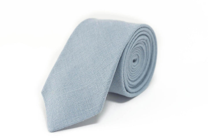 Dusty Blue Necktie for Men - Perfect for Weddings & Special Occasions