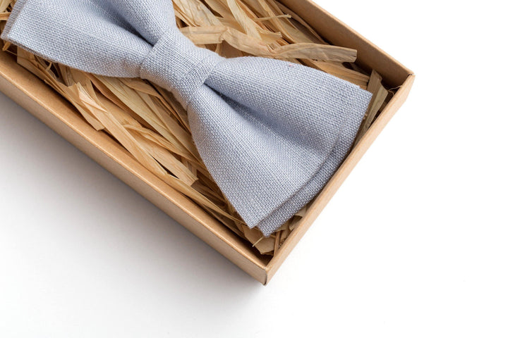 Dusty Blue Wedding Bow Ties for All Ages