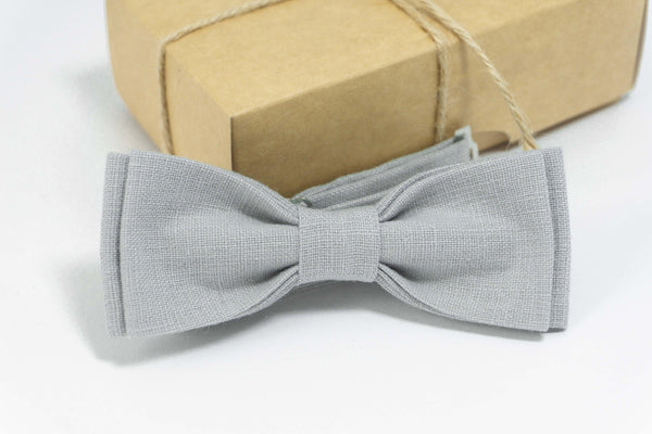 Dusty Gray wedding bow ties for groomsmen | Dusty Gray baby bow tie