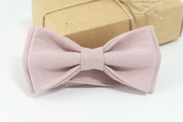 Dusty rose bow tie | wedding ties and pocket squares