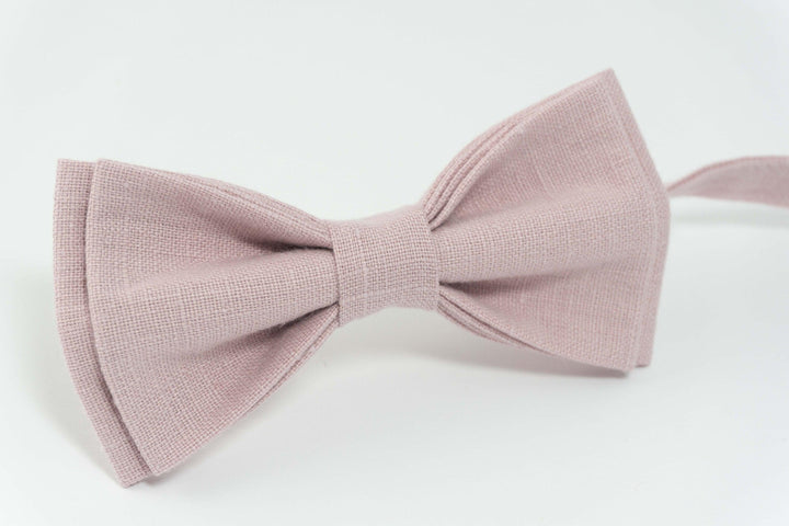 Dusty rose bow tie | wedding ties and pocket squares