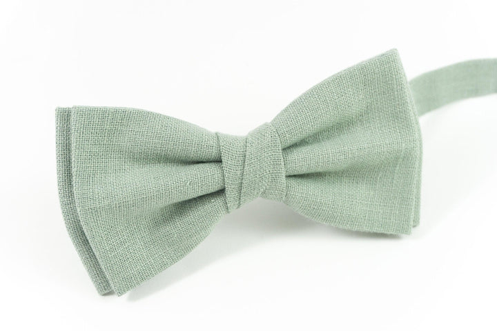 Dusty sage green bow tie for wedding perfect gift for groomsmen
