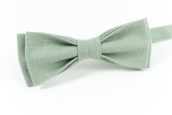 Dusty sage green bow tie perfect for sage weddings
