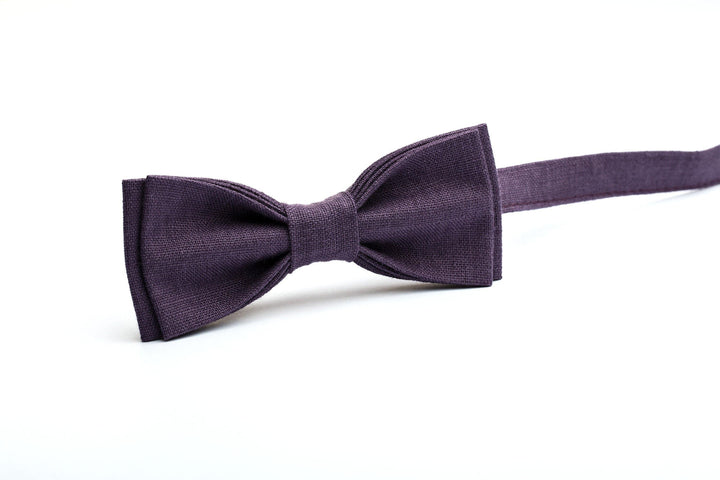 Eggplant Pre-Tied Bow Ties for Men - Effortless Elegance for Any Occasion