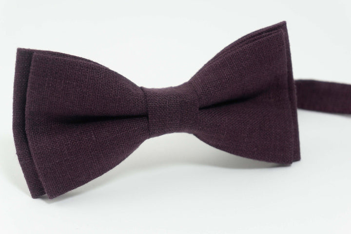 Eggplant wedding bow tie | Eggplant wedding ties