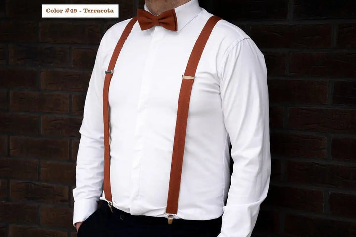Light Linen Peach Bow Tie - Elegant Men's Accessory for Weddings & Ring Bearers