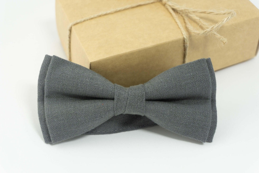 Gray color bow tie | gray wedding ties