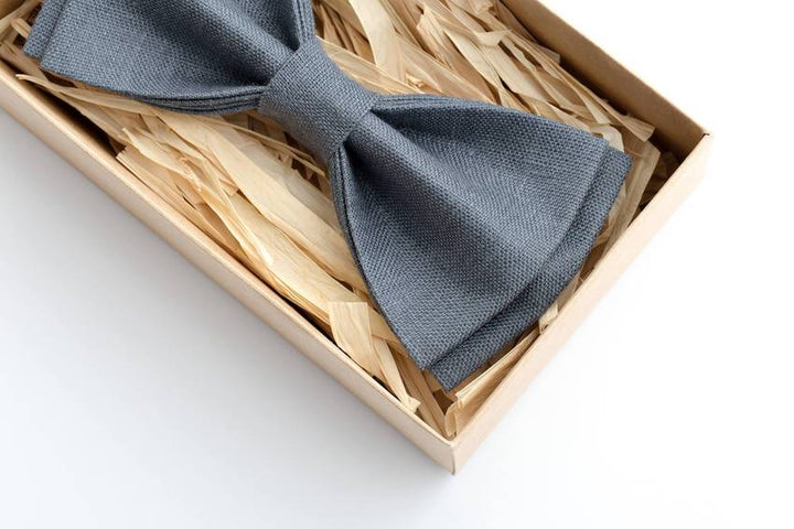 Charming Silver Blue Kids Bowtie: Perfect for Special Occasions