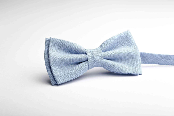 Stand Out on Your Wedding Day with an Ice Blue Modern Butterfly Bow Tie for Groomsmen