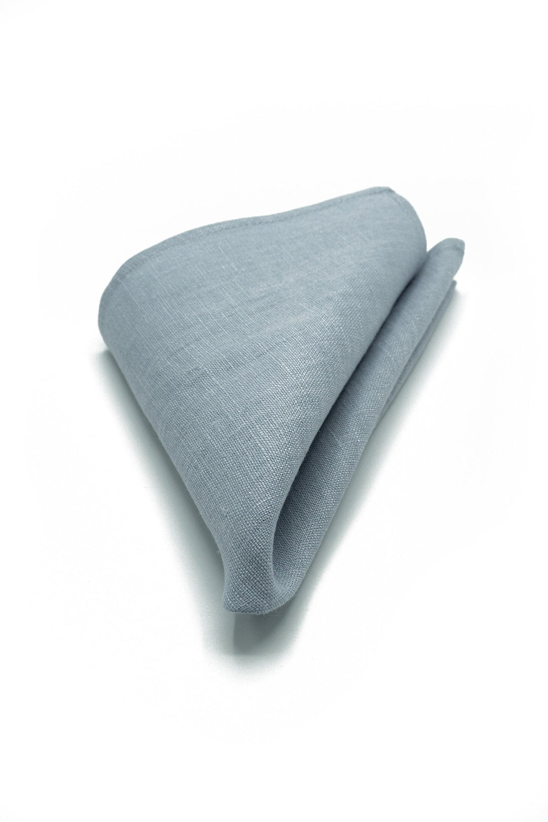 Groomsmen Solid Linen Tie in Dusty Blue
