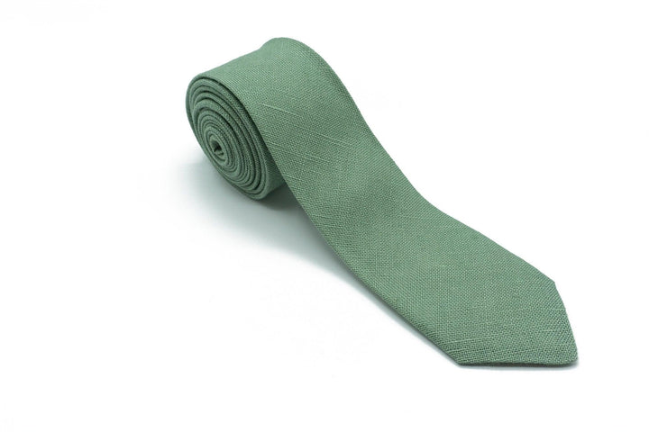Sage Green Tie Set for Groomsmen and Weddings
