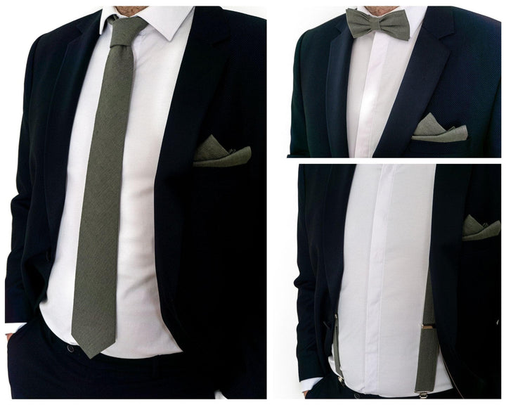 Sage Wedding Ties for Groomsmen - Men's Necktie Collection