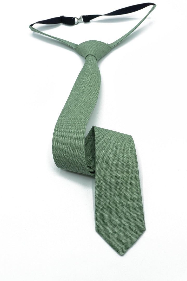 Sage Green Tie and Groomsmen Bow Ties for Wedding