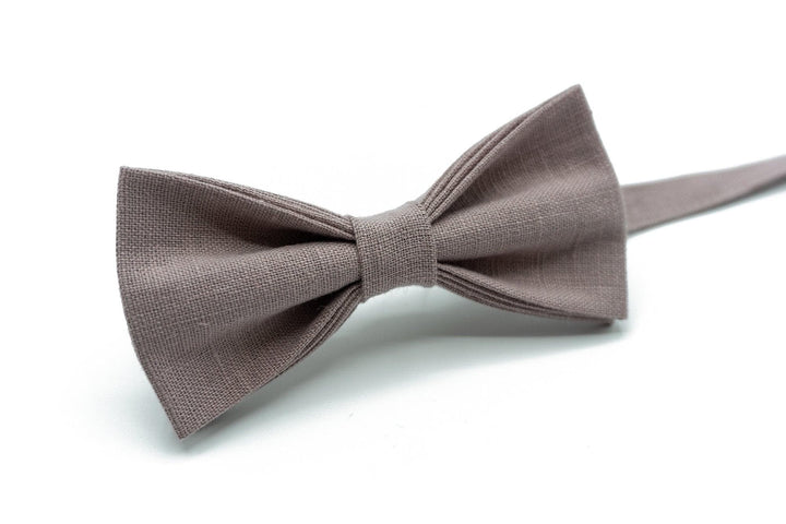 Taupe Pocket Square and Tie Set for Men
