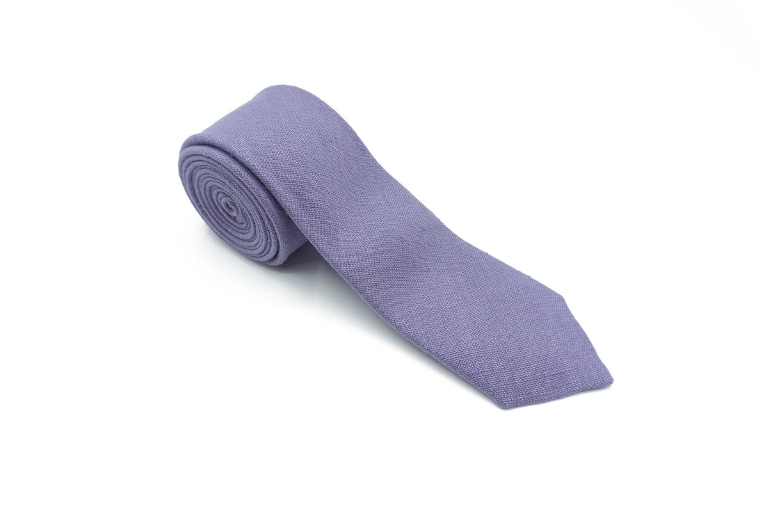 Linen Lilac Lavender Groomsmen/Kids Accessories - Tie, Bow Tie, Suspenders, Pocket Square, Necktie, and Bow Tie
