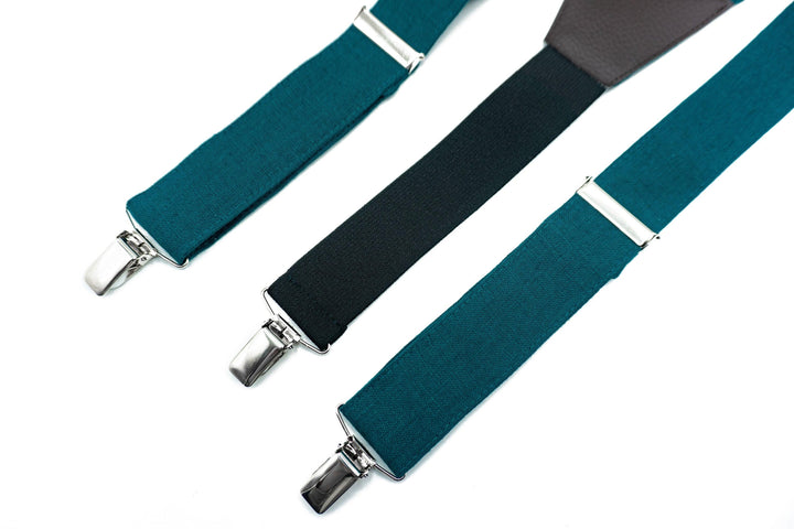 Teal Green Formal Necktie & Pocket Square Set | Wedding Ready Accessory