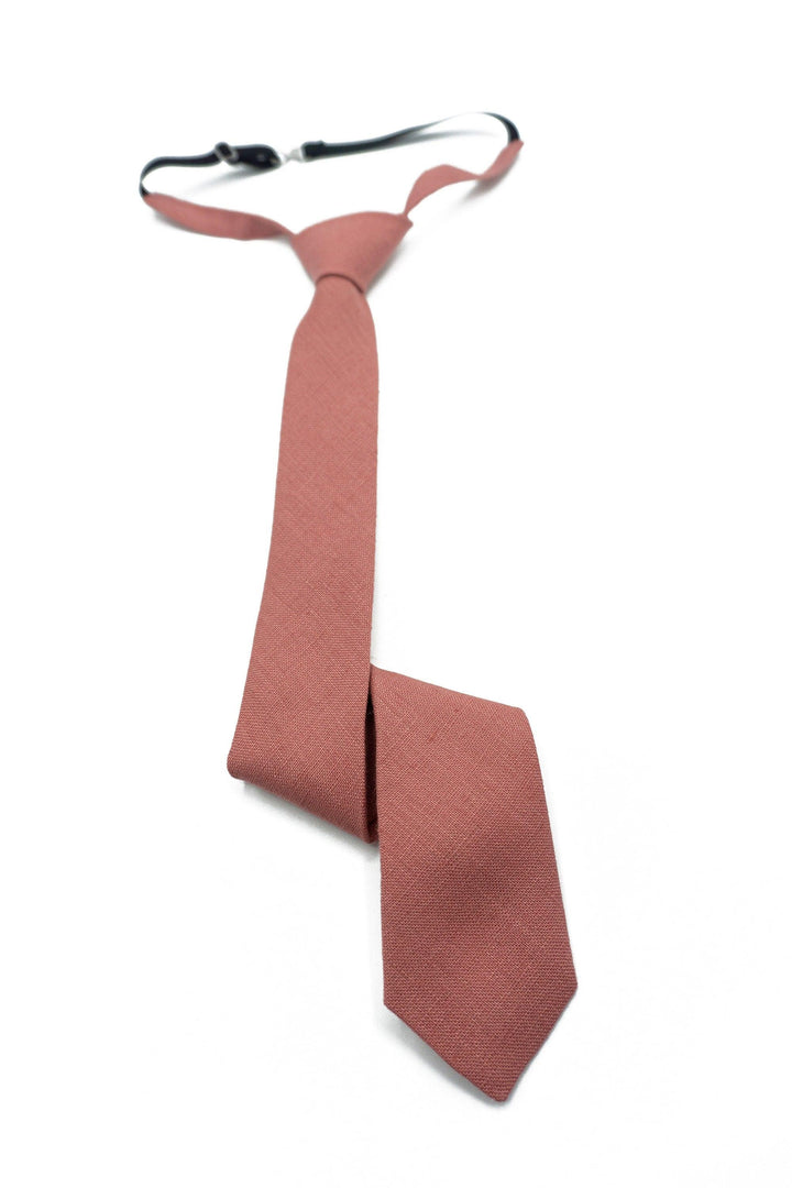 Dusty Rose Suspender, Bow Tie, and Necktie for a Stylish Look